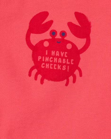 Baby Pinchable Cheeks Crab Bodysuit