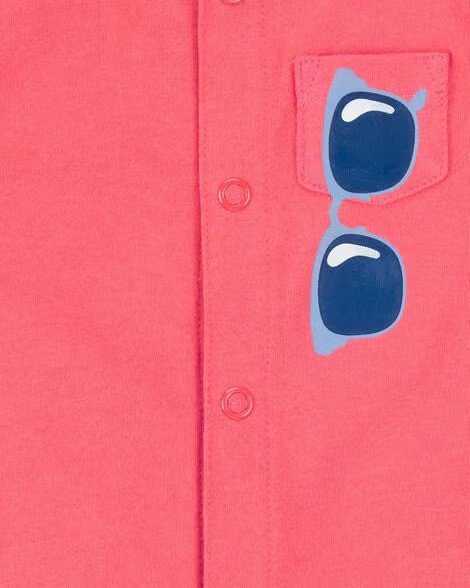 Baby Sunglasses Snap-Up Romper